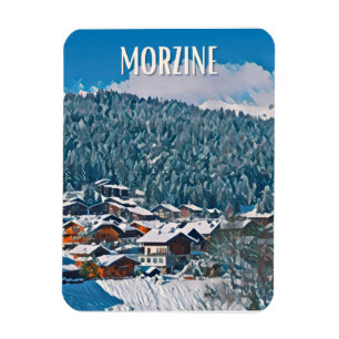 Morzine Skistation Magnet