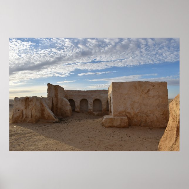 Mos Espa auf dem Planeten Tatooine Poster (Vorne)