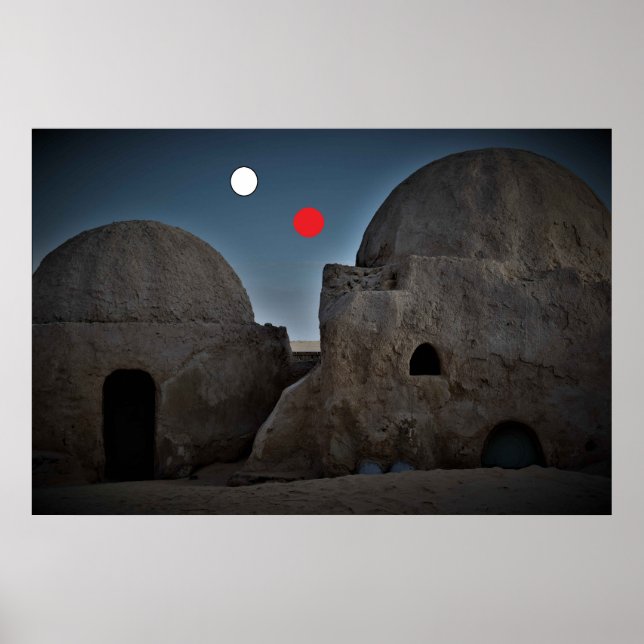 Mos Espa auf dem Planeten Tatooine Poster (Vorne)