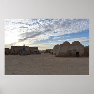 Mos Espa auf dem Planeten Tatooine Poster