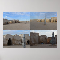 Mos Espa auf dem Planeten Tatooine Poster