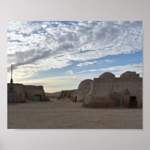 Mos Espa auf dem Planeten Tatooine Poster