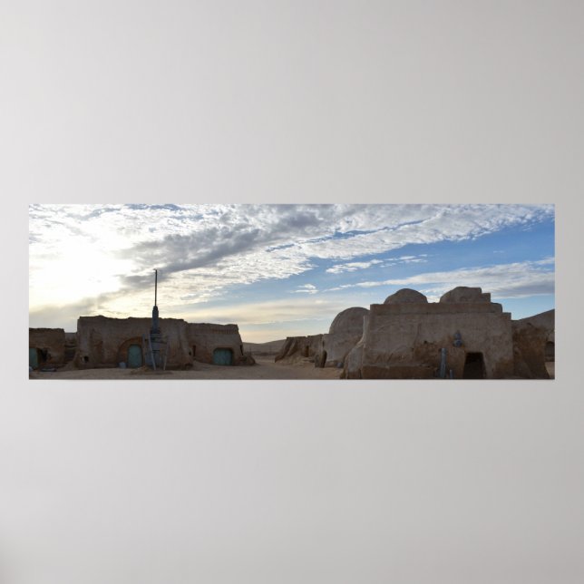 Mos Espa auf dem Planeten Tatooine Poster (Vorne)