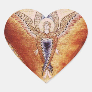 MOSAIC ANGEL Monogram Herz-Aufkleber