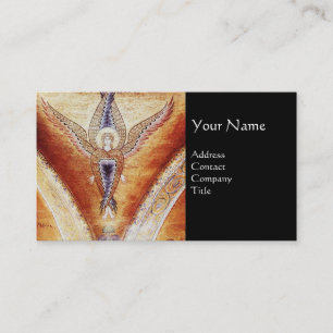 MOSAIC ANGEL MONOGRAMM Black Visitenkarte