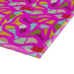 MOSAIC ART PATTERN GEMISCHTE FARBEN SCHNEIDEBRETT