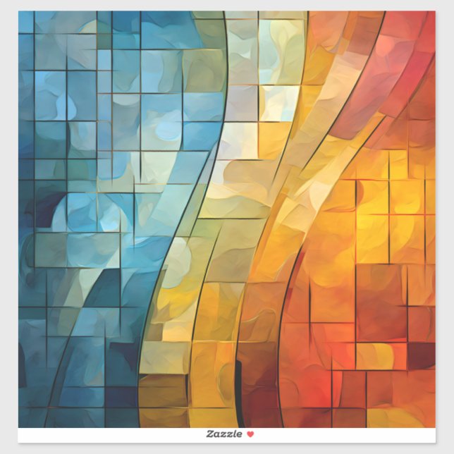 Mosaic Art Vinyl Sticker (Blatt)