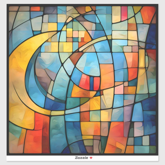 Mosaic Art Vinyl Sticker (Blatt)
