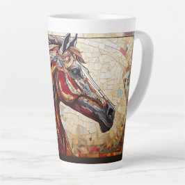 Mosaic Brown Horse Milchtasse