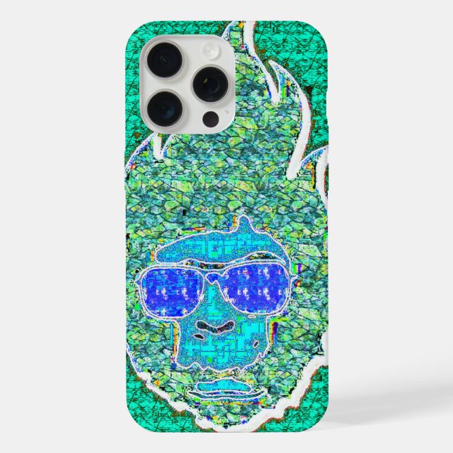 Mosaic Face Case iPhone 15 Pro Max Hülle (Rückseite)