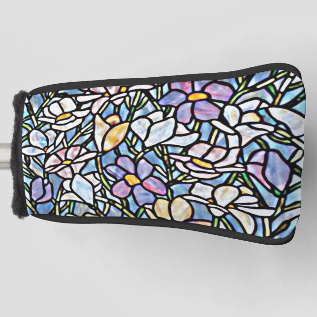 Mosaic Floral Tiles Golf Headcover (Vorderseite)