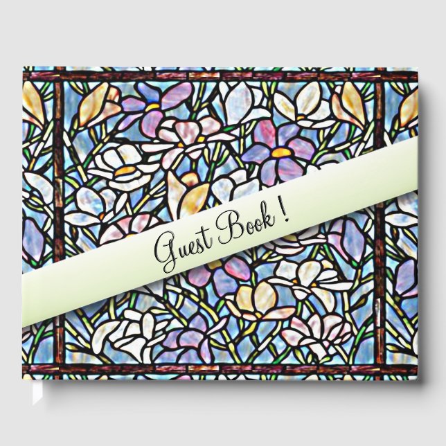 Mosaic Floral Wedding Gästebuch (Vorderseite)