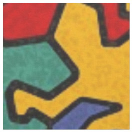 Mosaic Geckos Muster - Erdfarbe Stoff