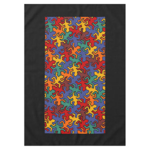 Mosaic Geckos Muster - Erdfarbe Tischdecke