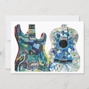 Mosaic Guitar Collection Boho Chic Einladung