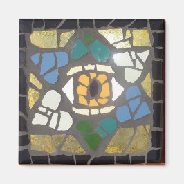 Mosaic Hearts Star von David w/Evil Eye Magnet