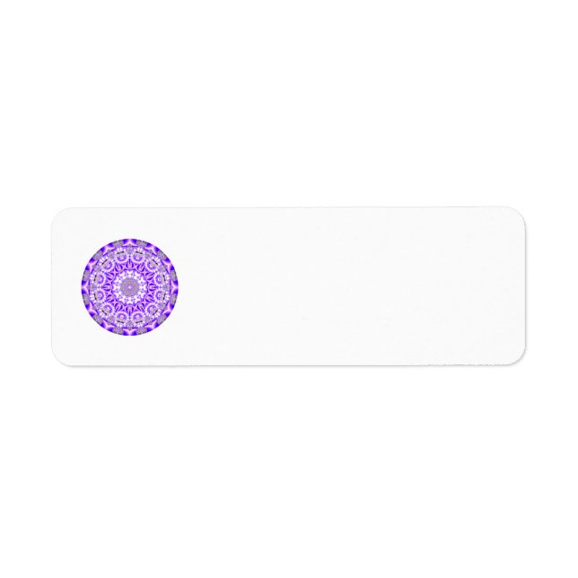 Mosaic Lace Mandala, Abstraktes Violet Lila (Vorne)