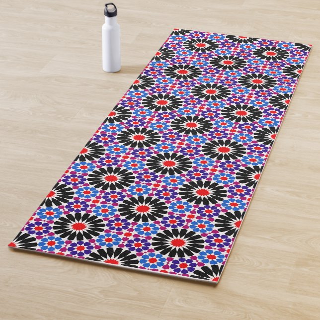 Mosaic Legacy: Andalusian Moroccan Zellige Art Yogamatte (Beispiel)