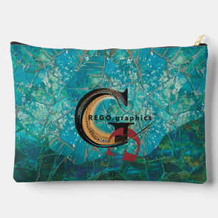 Mosaic Lg Zippered_Bag Turtles Indigenosity Acces Zubehörtasche