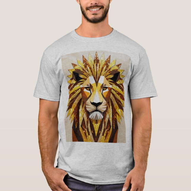 Mosaic Lion T-Shirt Designs (Devant)