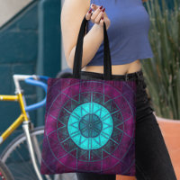 Mosaic Mandala Blume Blau und Lila