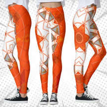 Mosaic Mandala Orange und White