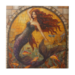 Mosaic Mermaid Fliese