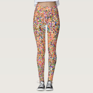 Mosaic Modern Grit Glitter #5 Leggings