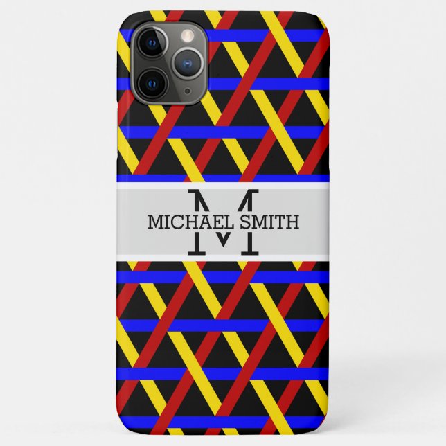 Mosaic Modern Monogram #15 Case-Mate iPhone Hülle (Rückseite)