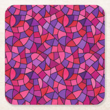 Mosaic pattern pink magenta purple