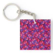 Mosaic pattern pink magenta purple
