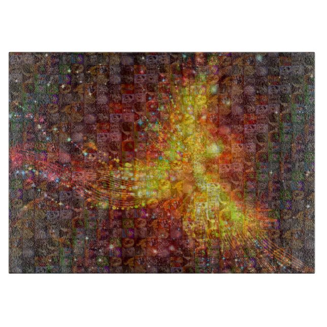 Mosaic Phoenix Schneidebrett (Vorderseite)
