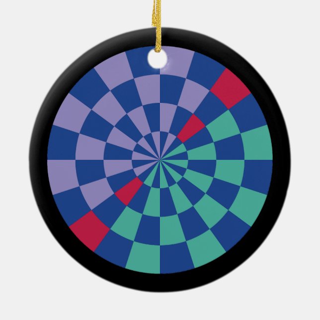 Mosaic Radiance (Circular) Keramik Ornament (Hinten)