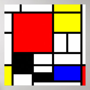 MOSAIC Rechtecke Quadrate Farbe I + Ihre Ideen Poster