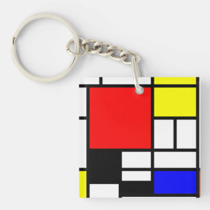 MOSAIC Rechtecke Quadrate Farbe I + Ihre Ideen Schlüsselanhänger