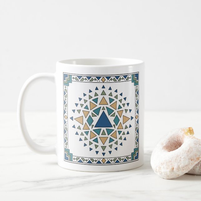 Mosaic Southwest Fliese Kaffeetasse (Mit Donut)