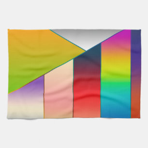 MOSAIC Streifen Dreiecke Farbe II + Ihre Ideen Geschirrtuch