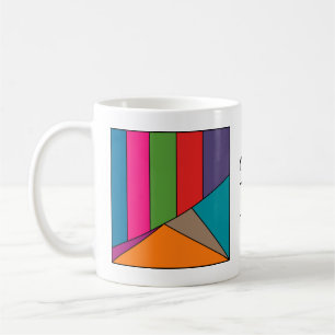 MOSAIC Streifen Dreiecke Farbe III + Ihre Ideen Kaffeetasse
