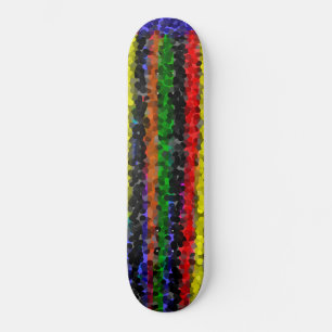 Mosaic Stripes Skateboard