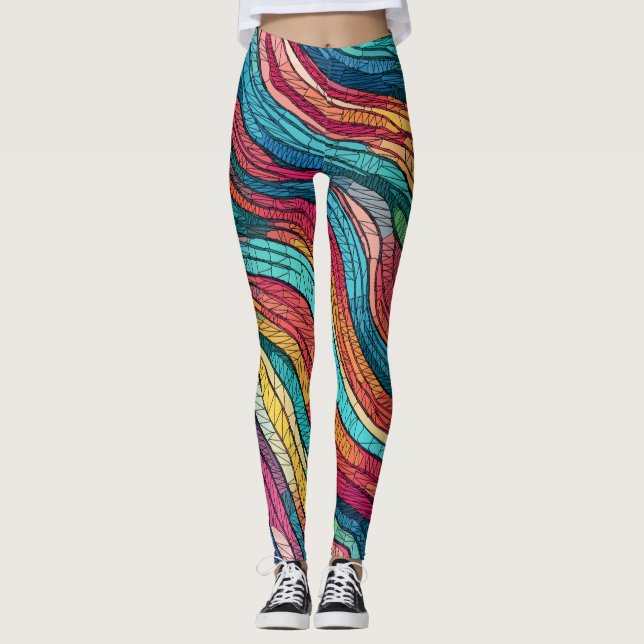 Mosaic Tide Leggings (Vorderseite)