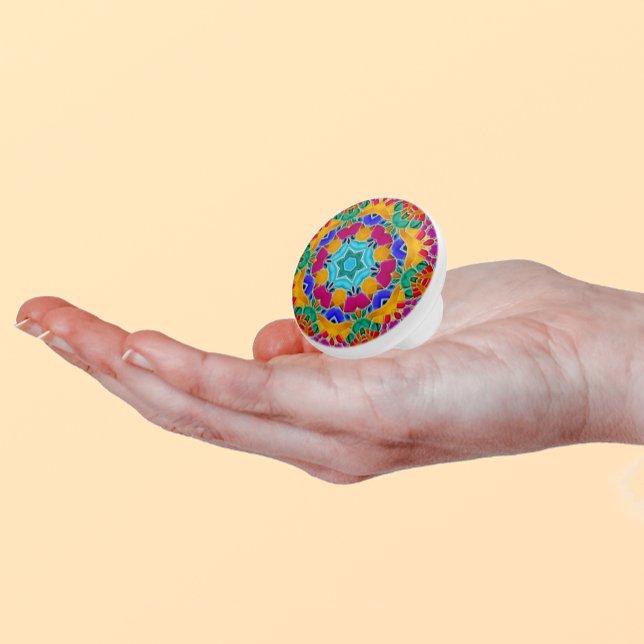 Mosaic Tiles Hübsch floral - Boho Chic Keramikknauf (Von Creator hochgeladen)