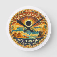 Mosaic Totale Sonnenfinsternis 2027 Aufkleber