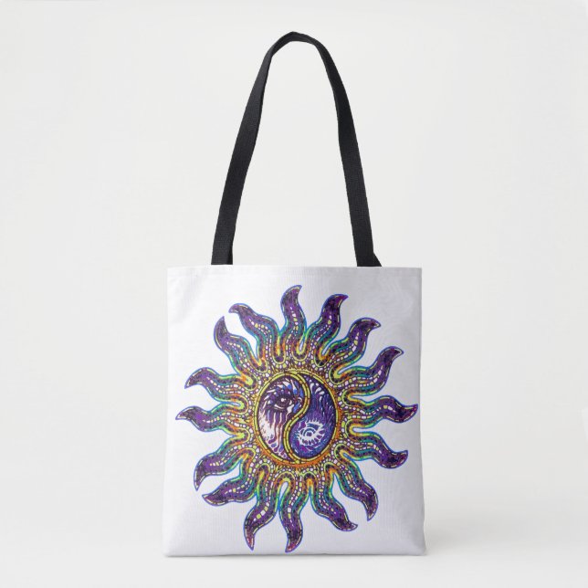 Mosaic Yin Yang Sac fourre-tout Sun (Devant)