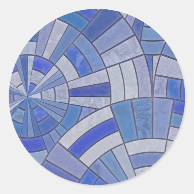 Mosaik 4 TPD Runder Aufkleber (Vorderseite)