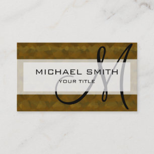 Mosaik Abstrakt Art Custom Monogram #73 Visitenkarte