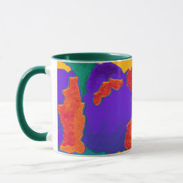 Mosaik Abstrakte Farbenspiel Tasse von Beth Staffo
