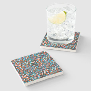 Mosaik-Abstraktes-Geometrisches-Muster-Design 63 Steinuntersetzer