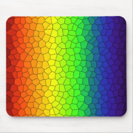 Mosaik-Abstraktes Regenbogendesign Mousepad