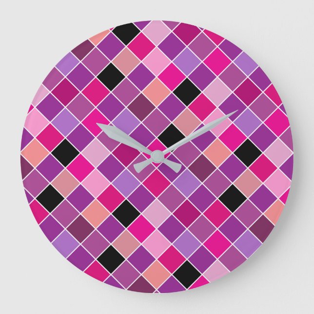 Mosaik auf Glas 10 Große Wanduhr (Vorderseite)