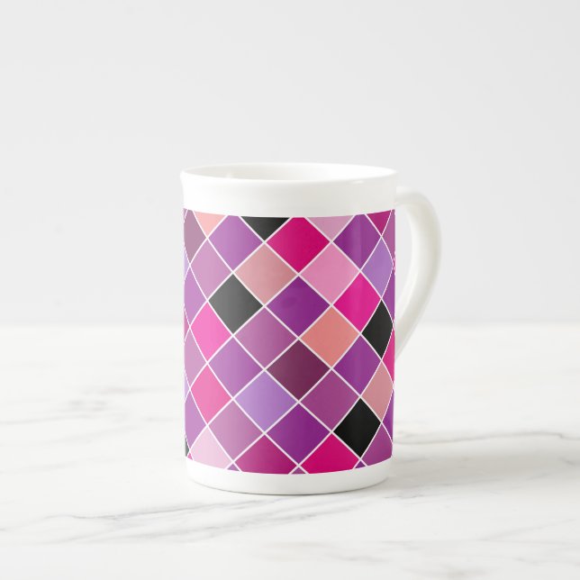 Mosaik auf Glas 10 Prozellantasse (Vorderseite Rechts)